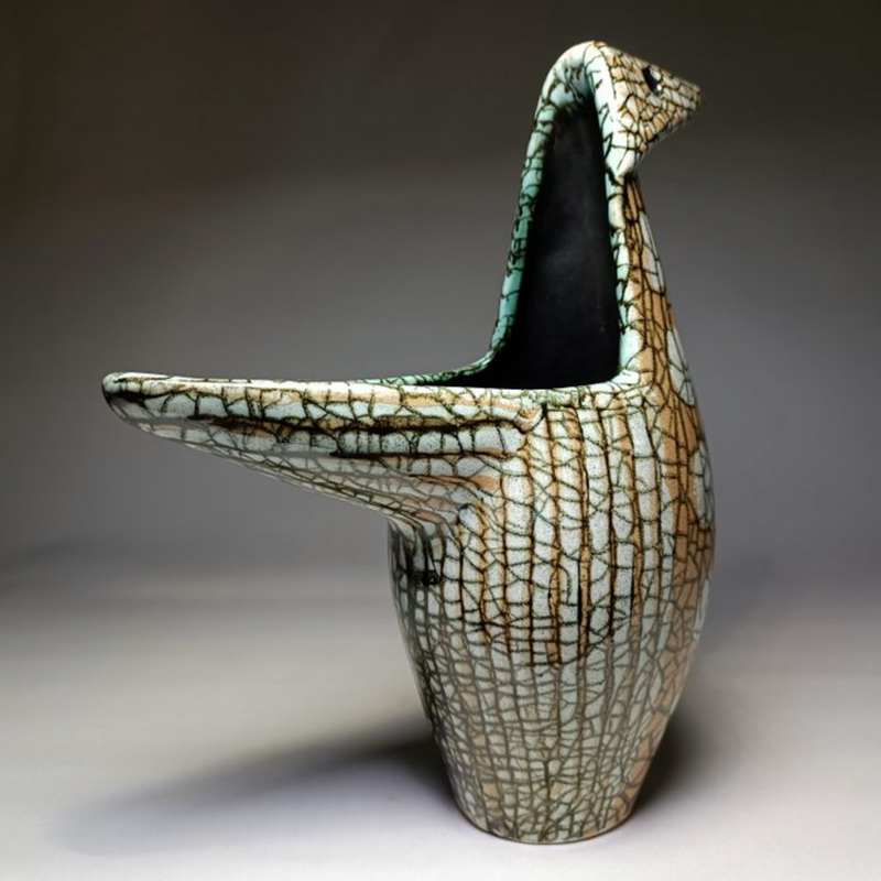 Vintage «  Cocotte «  Vase 1959 aus Ungarn