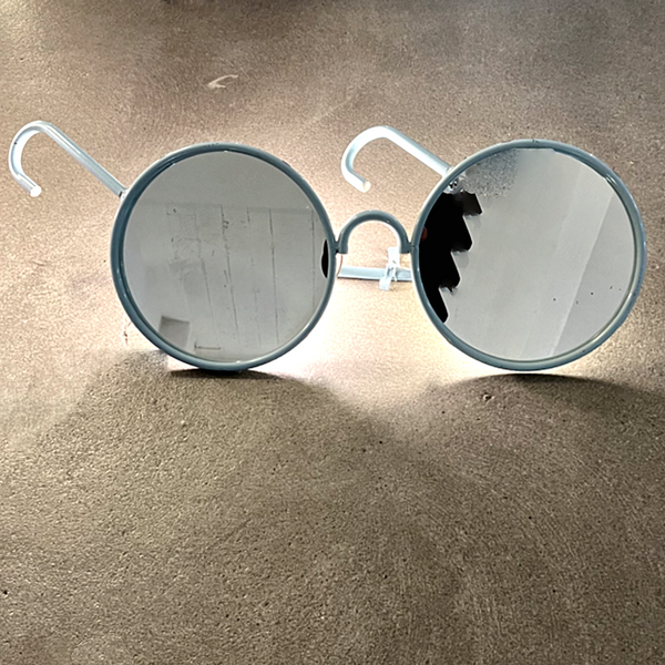 Brillen Wandlampe Verspiegelt Italien 1980