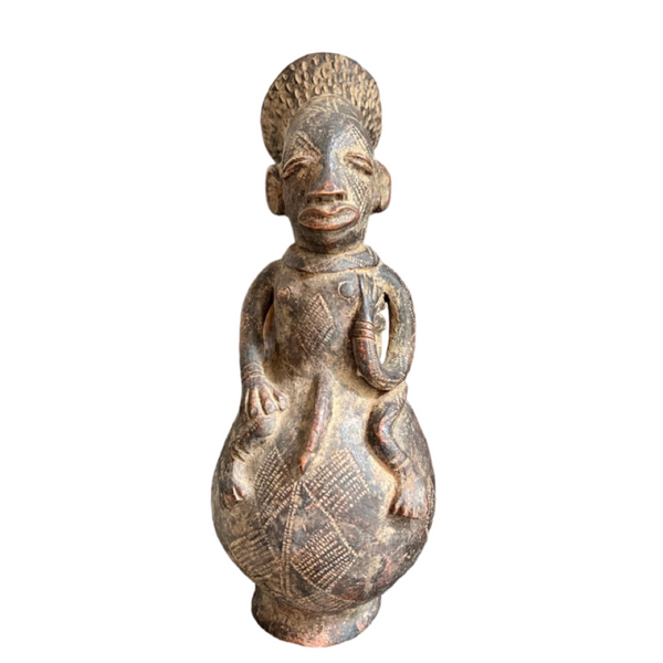 Mangbetu Tonkrug -Terracotta  - Congo DRC