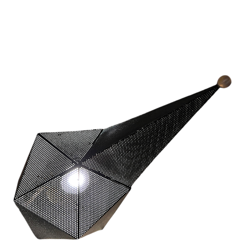 Mathieu Matégot "Bagdad" Tischlampe für Ateliers Matégot, Frankreich, circa 1954