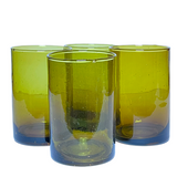 Beldi Gläser aus recycling Glas Amber Farbe 6 er Pack