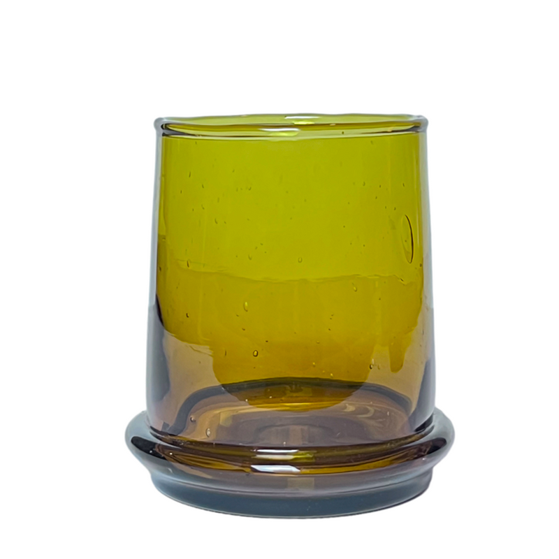 Beldi Gläser Tradition aus recycling Glas Amber Farbe 6 er Pack