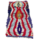 Berber Boucherouite carpet Morocco "Tapis Tableau"