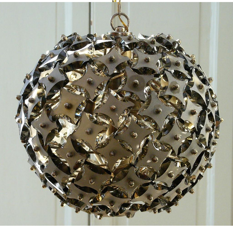 Murano Glass Pendant Lamp by Fontana Arte 1960s