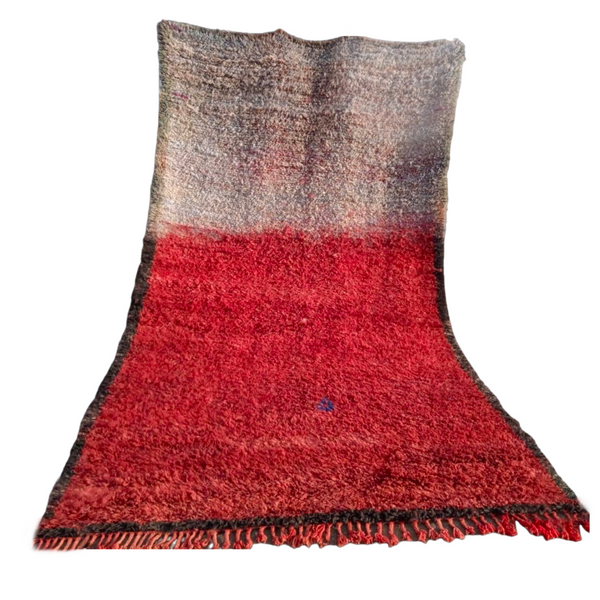 Berber Teppiche Beni Mrirt Rot Changierend