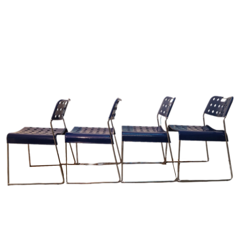 Omstak Stühle von Rodney Kinsman für Bieffeplast Italy 1971 (4 er Set )