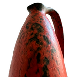 Vase Vulcano Lava von KURT TCHÖRNER Für RUSCHA 1960