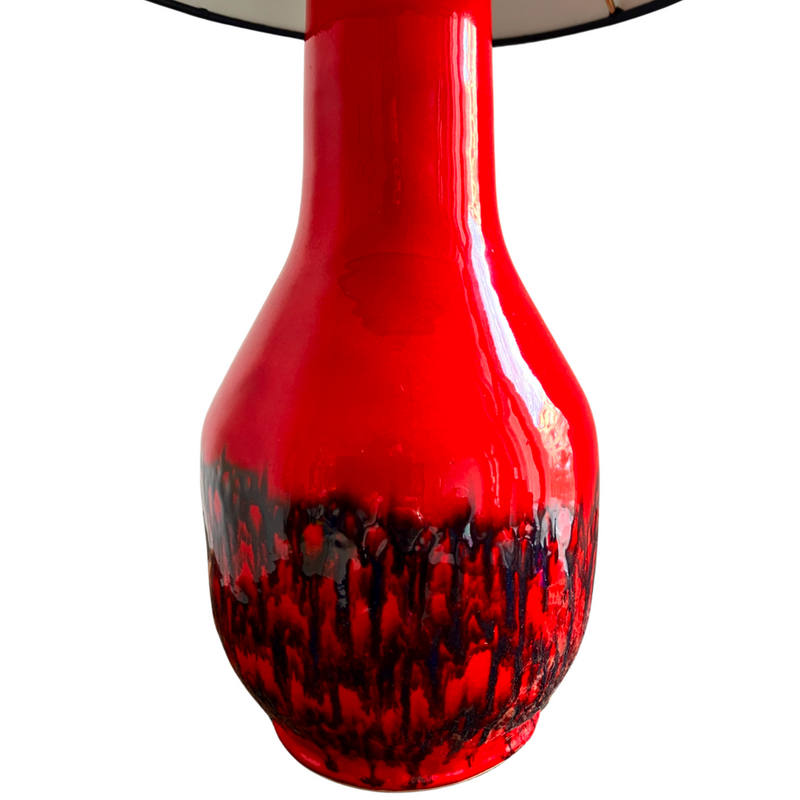 Alte Keramik Lampe der Firma Scheurich 1960
